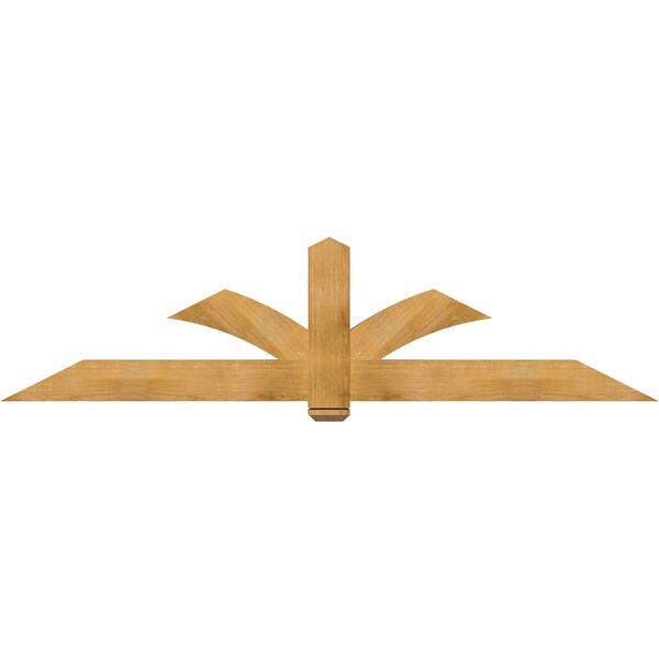 Ekena Millwork Redmond Rough Sawn Timber Gable Bracket, Western Red Cedar, 96"W x 24"H x 4"D x 6"F, 6/12 Pitch GBW096X24X0406RED00RWR - main